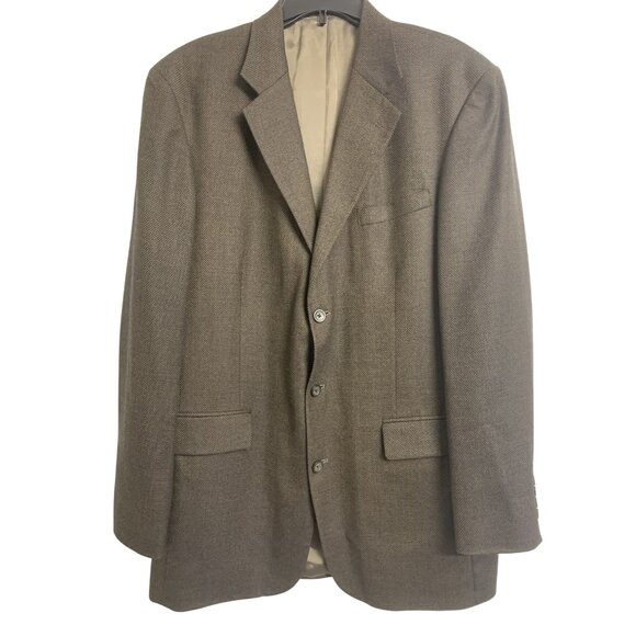 Oscar De La Renta 42XL Wool Suit Jacket Business Casual Classic - Picture 1 of 10